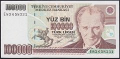 7.EMİSYON 2.TERTİP 100000 LİRA E83 658331 ÇÇT +