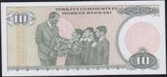 7.Emisyon 2.Tertip 10 Lira D01 343098 Çil