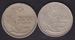 1992-94 Yılı 5000 Lira