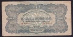 MACARİSTAN 20 PENGO 1944 TEMİZ