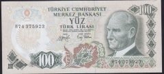 6.EMİSYON 2.TERTİP 100 LİRA H74 375923 ÇÇT +