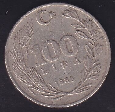 1986 Yılı 100 Lira