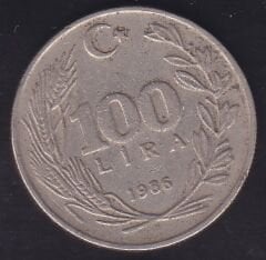 1986 Yılı 100 Lira