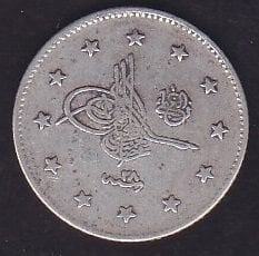 1293/28 Abdulhamid 2 Kuruş Gümüş