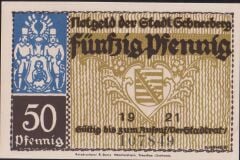 Almanya 50 Pfennig Notgeld 1921 Çil