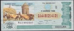 1988 9 Haziran Beşte Bir Bilet - U Serisi