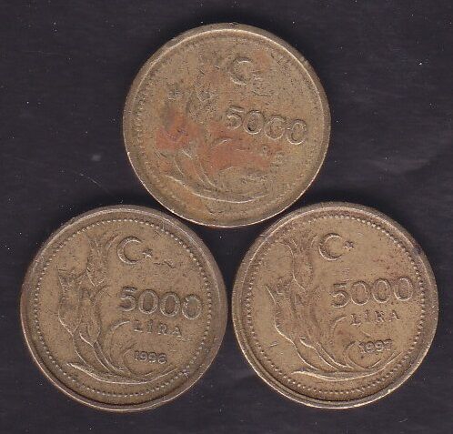 1995-96-97 Yılı 5000 Lira