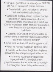 BİRLEŞİK BASIN DAĞITIM SÜPER 21 (İKİ KARO)