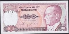 7.Emisyon 1.Tertip 100 Lira B24 176232 Çilaltı