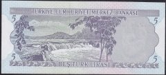 6.EMİSYON 2.TERTİP 5 LİRA J62 347032 ÇİLALTI ( BOMBE VAR)