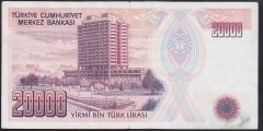7.EMİSYON 1.TERTİP 20000 LİRA E64 596343 ÇÇT +