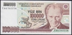 7.EMİSYON 2.TERTİP 100000 LİRA E44 702776 ÇİLALTI ÇİL