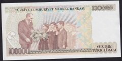 7.EMİSYON 2.TERTİP 100000 LİRA E44 702776 ÇİLALTI ÇİL