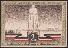 ALMANYA  1 MARK NOTGELD  1921 ÇİLALTI ÇİL