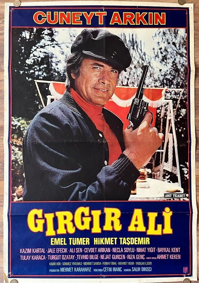 Cüneyt Arkın - Emel Tümer - Gırgır Ali - Film Afişi