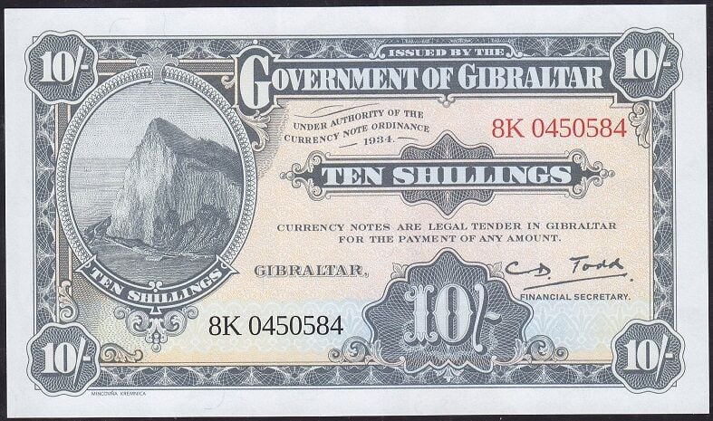 Cebelitarık 10 Şiling 2018 Çil Hatıra Para Pick 41