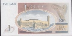 Estonya 1 Kron 1992 Çilaltı Çil Pick 69
