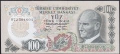 6.EMİSYON 2.TERTİP 100 LİRA H72 591604 ÇİLALTI eski para