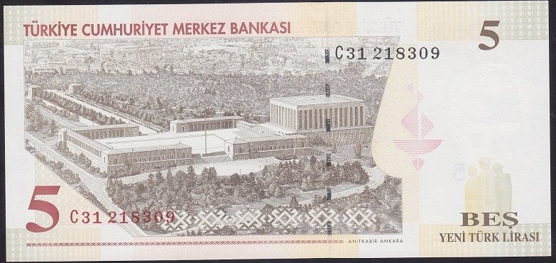 8.EMİSYON 5 YTL C31 218309 ÇİL