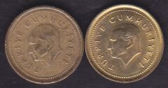 1998 Yılı 5000 Lira İnce ve Kalın Baskı Takım
