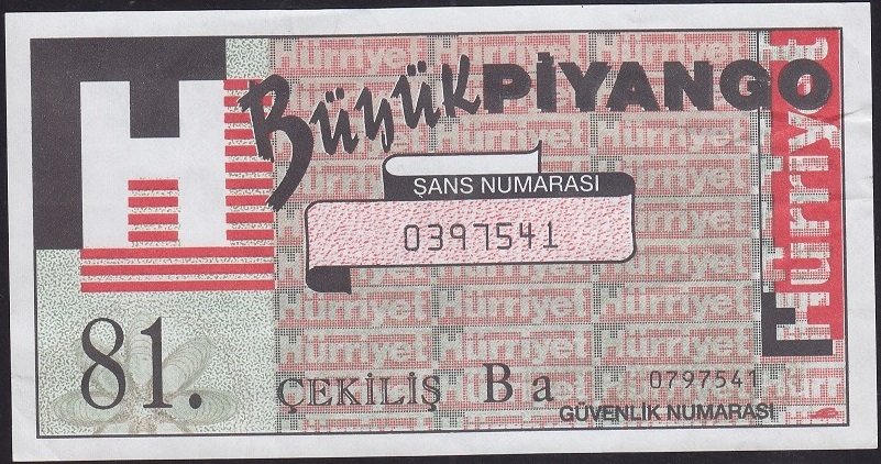 HÜRRİYET BÜYÜK PİYANGO 81. ÇEKİLİŞ