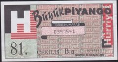 HÜRRİYET BÜYÜK PİYANGO 81. ÇEKİLİŞ