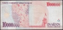 7.Emisyon 10 000 000 Lira C03 428933 Çok Temiz+