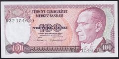 7.Emisyon 1.Tertip 100 Lira B32 154630 Çilaltı
