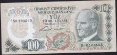 6.Emisyon 1.Tertip 100 Lira B56 103565 Çok Temiz+
