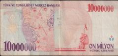 7.Emisyon 10 000 000 Lira C20 879923 Çok Temiz