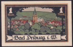 ALMANYA  1 MARK NOTGELD  1921 ÇİL