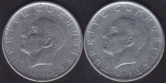 1976 Yılı 1 Lira (Ters Düz Takım)
