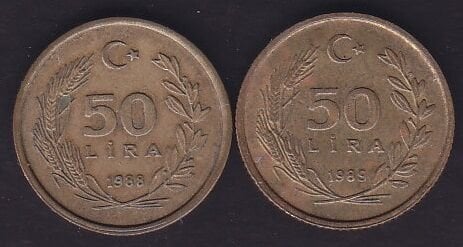 1988-89 Yılları 50 Lira