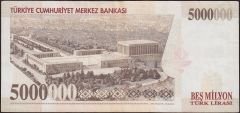 7.Emisyon 5 000 000 Lira K05 477207 Çok Temiz+
