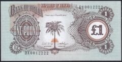 Biafra 1 Pound 1968 Çilaltı Çil Pick 5 ( 0012222 )