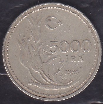 1994 Yılı 5000 Lira