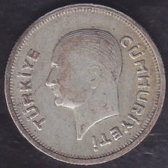 1935 YILI 50 KURUŞ GÜMÜŞ