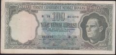 5.Emisyon 5.Tertip 100 Lira B10 063090 Çok Temiz+