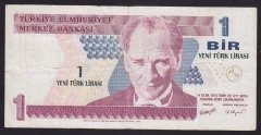 8.Emisyon 1 YTL A30 752529 Çok Temiz