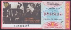 2007 19 KASIM YARIM BİLET Z SERİSİ