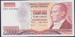 7.EMİSYON 2.TERTİP 20000 LİRA G47 953981 ÇİLALTI