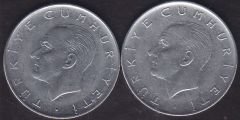 1977 Yılı 1 Lira (Ters Düz Takım)
