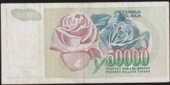 Yugoslavya 50000 Dinar 1992 Çok Temiz+ ( AA )