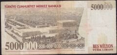 7.Emisyon 5 000 000 Lira D13 599268 Çok Temiz