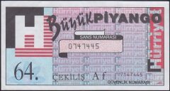 HÜRRİYET BÜYÜK PİYANGO 64.ÇEKİLİŞ