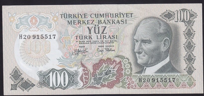 6.EMİSYON 2.TERTİP 100 LİRA H20 915517 ÇÇT +