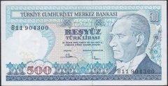 7.EMİSYON 1.TERTİP 500 LİRA B11 904300 ÇİLALTI ÇİL