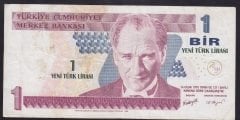 8.Emisyon 1 YTL A33 556442 Çok Temiz