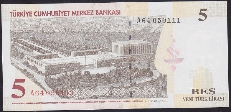 8.EMİSYON 5 YTL A64 050111 ÇİL