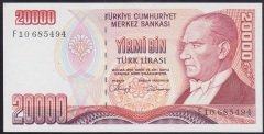 7.EMİSYON 1.TERTİP 20000 LİRA F10 685494 ÇİLALTI ÇİL